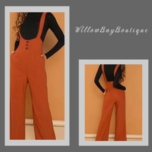 🔹NWT! Red overall jumpsuit.